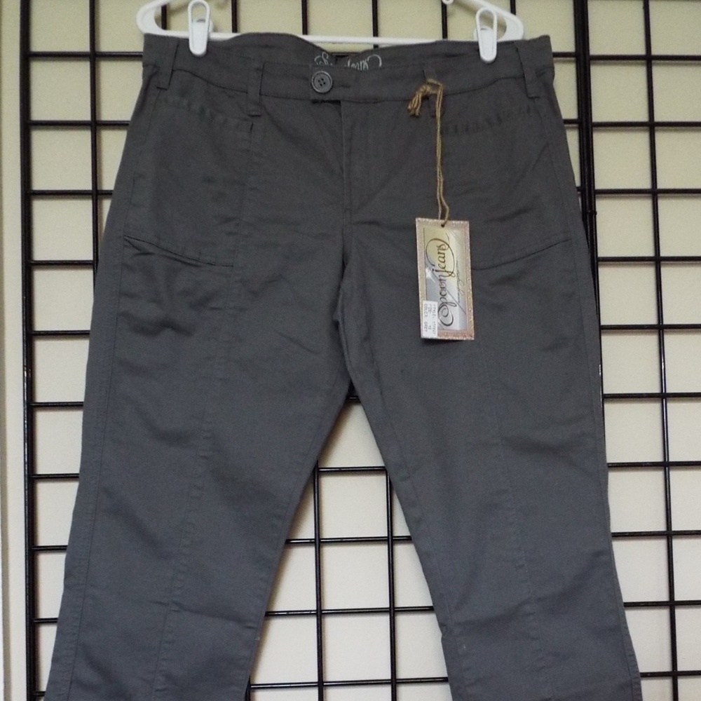 Spoon Jeans Grey Stretch Pants Juniors 15 NWT